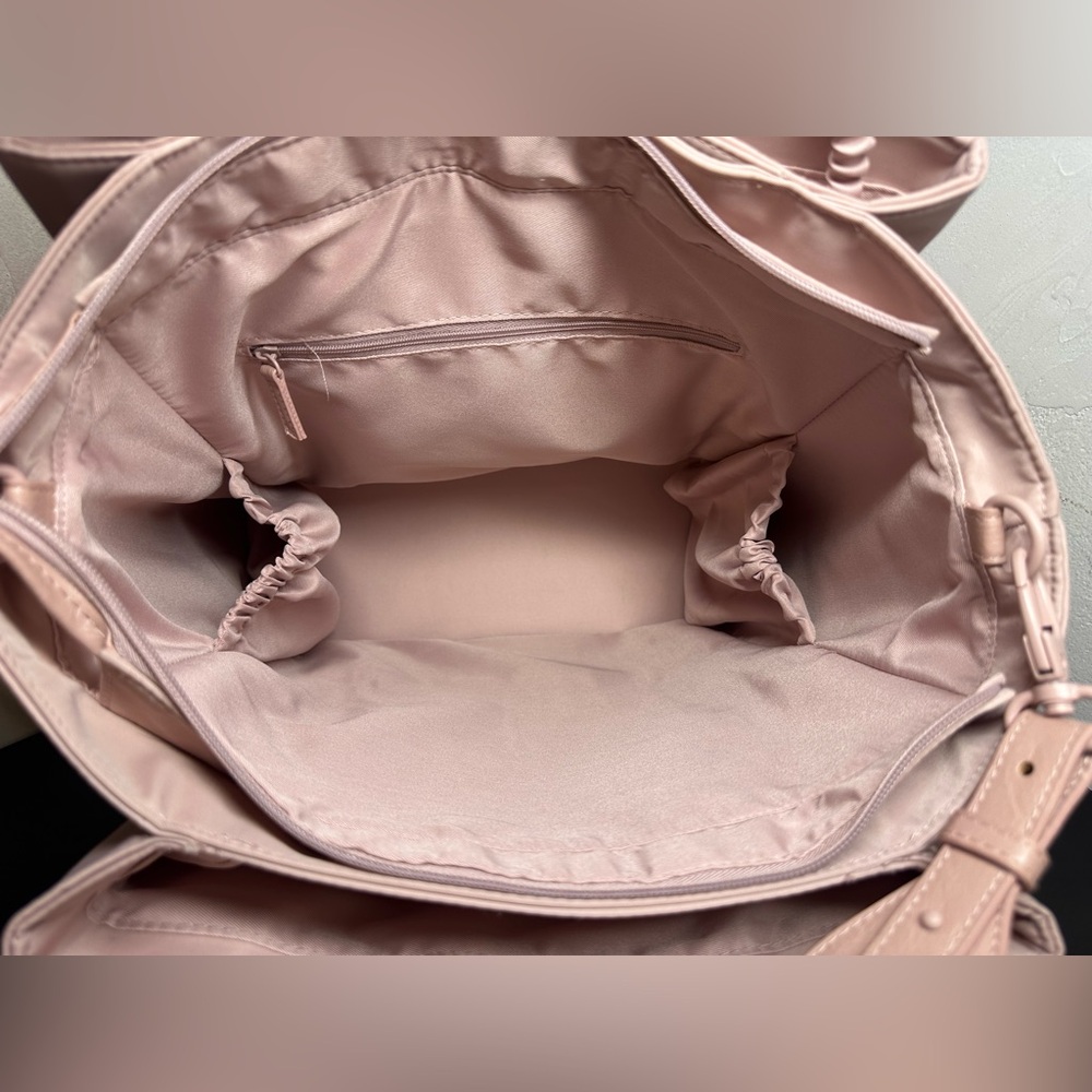 BEIS Commuter Tote Bag In Atlas Pink - Picture 5 of 16